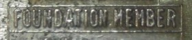 Foundation Member engraving